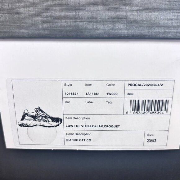 Versace Mercury M Vs 01 Sneakers White - NEW - Picture 13 of 15